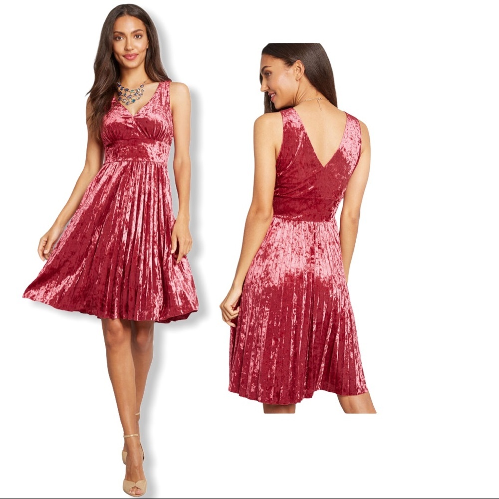 NWT Modcloth Splendoroue Spree Velvet Dress